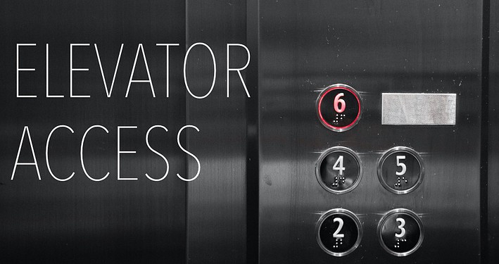 Elevator access to the apartments